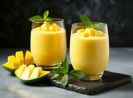 Mango fresh juice photo