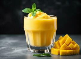 Mango fresh juice photo