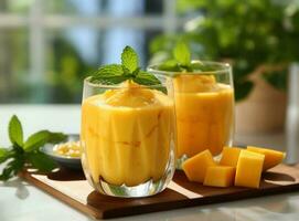 Mango fresh juice photo