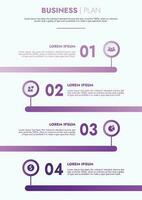 infografía modelo para presentaciones y caracteristicas datos visualización incluye un proceso gráfico con diagramas, pasos, opciones el concepto para márketing mediante ilustraciones para conducir a éxito. vector