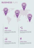 infografía modelo para presentaciones y caracteristicas datos visualización incluye un proceso gráfico con diagramas, pasos, opciones el concepto para márketing mediante ilustraciones para conducir a éxito. vector