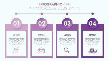 Infographic template for presentations and features data visualization includes a process chart with diagrams, steps, options. The concept for marketing through illustrations for drive to success. vector