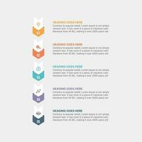 Five steps, Options Circle Timeline Vector Business Infographic Modern Design Template