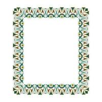 Abstract frames with unique patterns and bold lines vector