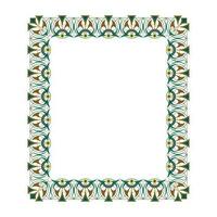 Abstract frames with unique patterns and bold lines vector