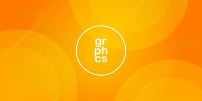 Abstract orange background design. Circle gradient composition. Creative illustration for poster, web, landing page, cover, ad, greeting, card, promotion. Eps10 vector. vector