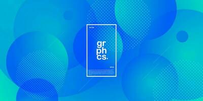 Circle abstract green and blue with lines gradient background. Simple pattern for display product ad website template wallpaper poster. Eps10 vector