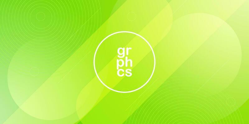 Abstract bright green gradient illustration background with 3d look and simple pattern. cool design.Eps10 vector