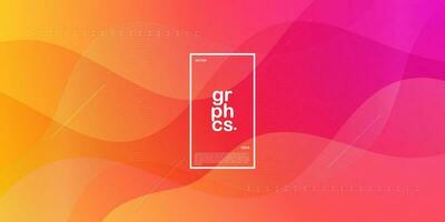 Modern premium pink and orange gradient background design template. Eps10 vector