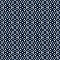 Minimalist style seamless background with white lines forming geometric rhombus ornament on blue backdrop vector