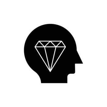 idea icon. solid icon vector