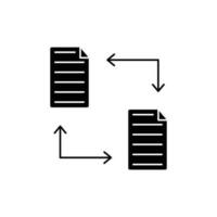 file icon. solid icon vector