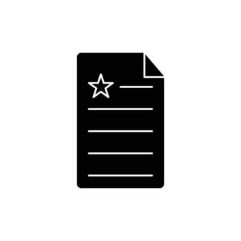 document icon. solid icon vector