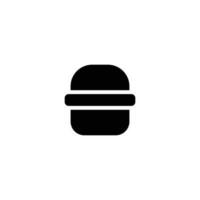 burger icon. solid icon vector
