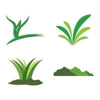 Grass green logo vector