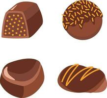 World chocolate day element with chocolate bar background. Vector illustration