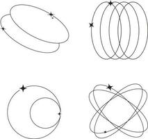 Monoline Minimalist Shape Element. For Design Elements Templates.Vector illustration vector