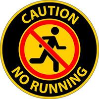 Prohibition Sign, No Running Symbol vector