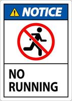 Prohibition Sign, No Running Symbol vector