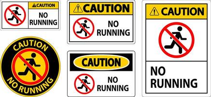 Prohibition Sign, No Running Symbol vector