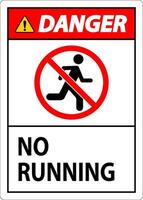 Prohibition Sign, No Running Symbol vector