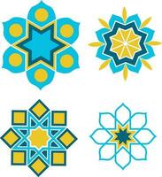 Islamic Geometric Ornament. Symbol in decorative arabic style. Ornate decoration for invitations, greeting cards, wallpapers, backgrounds, web pages vector