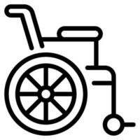 silla de ruedas icono ilustración vector
