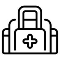 icono de bolsa medico vector