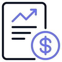 Financial Chart Icons vector