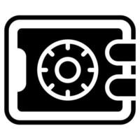 Bank Vault Icons vector