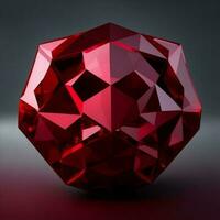 hexagon made of ruby diamond jewelry photo