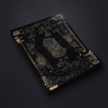 resumen jugando tarjetas formar electrónico circuito conexión red modelo en negro antecedentes foto