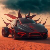 devil car illustration photo