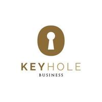 Key Hole Icon Logo Design Template vector