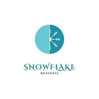 Snowflake Icon Logo Design Template vector