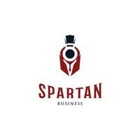 Spartan Fitness Icon Logo Design Template vector