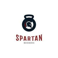 Spartan Fitness Icon Logo Design Template vector