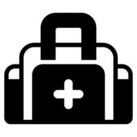 icono de bolsa medico vector