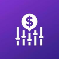 dynamic pricing icon for web vector