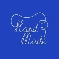 Lettering Handmade. Logo. vector