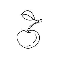 Hand drawn vector illustration cherry.