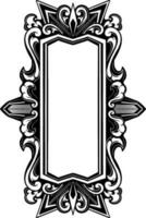 ornament pattern frame line art vector