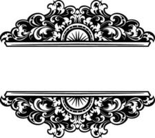 ornament pattern frame line art vector