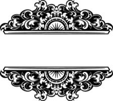 ornament pattern frame line art vector