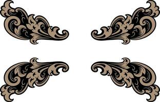 ornament pattern frame vector