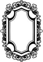 ornamento modelo marco línea Arte vector