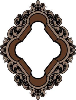 ornament pattern frame vector