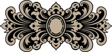 ornament pattern frame vector