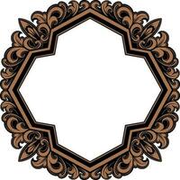 ornament pattern frame vector