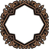 ornament pattern frame vector